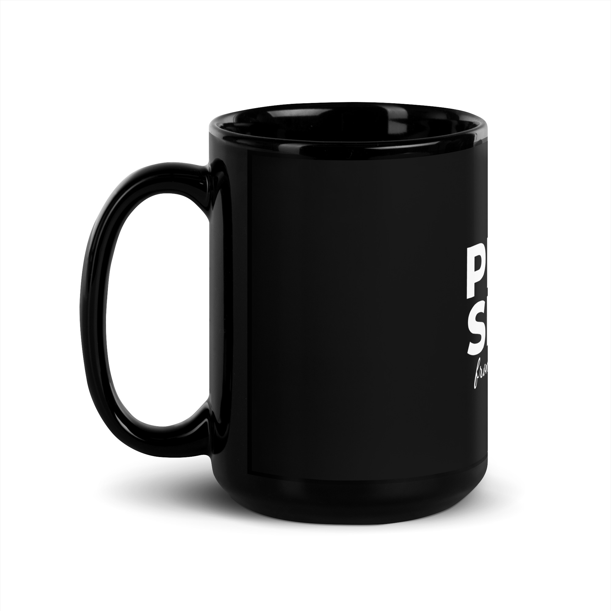 Pizza Snob from New Haven Black Glossy Mug - Image 6