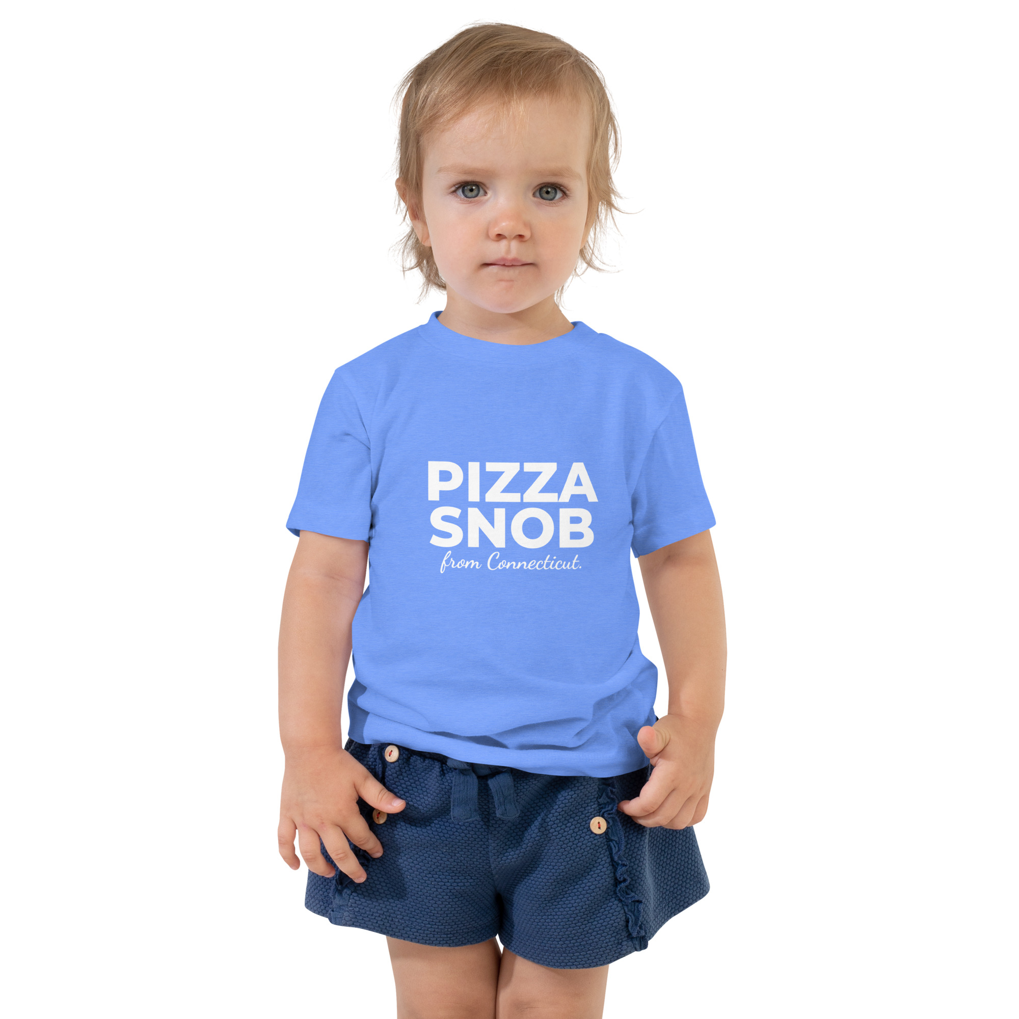 Pizza Snob from Connecticut Toddler Short Sleeve Tee - Image 17