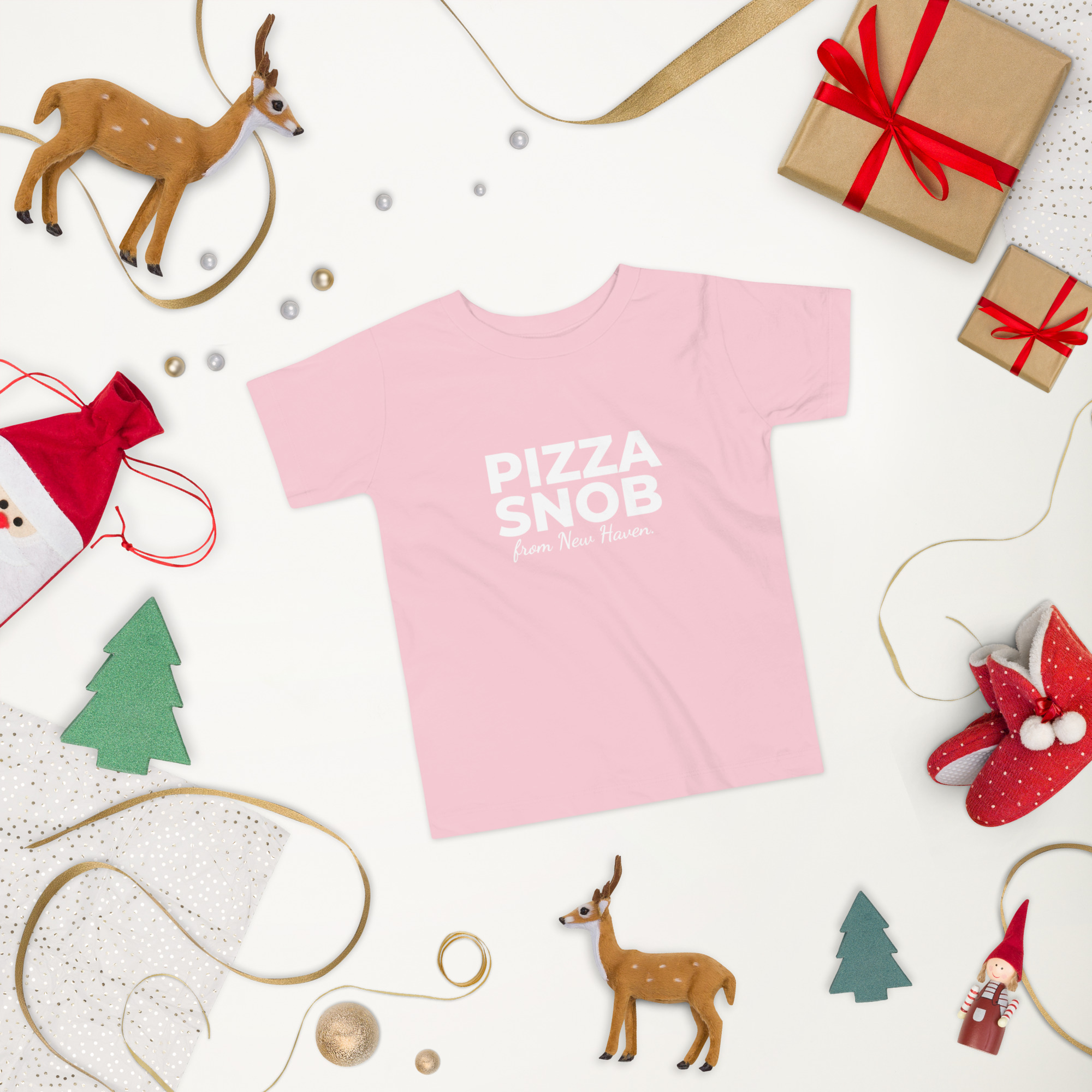 Pizza Snob from New Haven Toddler Short Sleeve Tee - Image 30