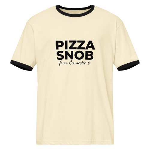 Pizza Snob from Connecticut Unisex Ringer T-shirt